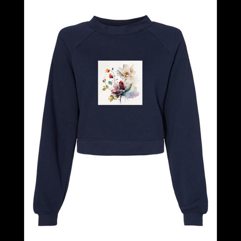 Watercolor flowers Bella canvas hoodie 7505